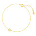 Armkette Pav� mit Diamanten, 18 Karat Gelbgold