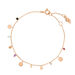 Armkette Platelet Mix, 18 K Rosegold vergoldet