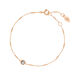 Armkette Solit�r, Labradorit, 18 K Rosegold vergoldet