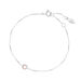 Armkette Solit�r, Rosenquarz, 925 Sterlingsilber
