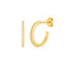 Creole Circle of Life, mini, 18 K Gelbgold vergoldet