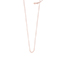 Gliederhalskette, 55 - 60 cm, 18 Karat Rosegold vergoldet