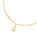 Fu�kette ANCHOR, 18 K Gelbgold vergoldet 