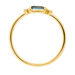 Ring London Blue Topaz, 14 Karat Gelbgold 