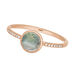 Ring Labradorit mit Diamanten, 14 Karat Rosegold 