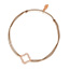 Freundschaftsarmband Kleeblatt mit Diamanten, 18 Karat Rosegold