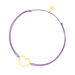 Fu�b�ndchen GENTLE HEART, 14 K Gelbgold, Violett