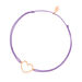 Fu�b�ndchen GENTLE HEART, 14 K Rosegold, Violett