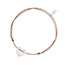 Fu�b�ndchen Herz, Silber, Beige