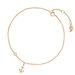 Fu�kette ANCHOR, 18 K Rosegold vergoldet