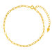 Fu�kette CUBE I, 18 Karat Gelbgold vergoldet