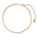 Fu�kette CUBE I, 18 Karat Rosegold vergoldet