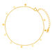 Fu�kette Clover, 18 Karat Gelbgold vergoldet
