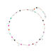 Fu�kette Rainbow, 925 Sterlingsilber, Multi Gems