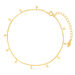 Fu�kette Small Platelets, 18 Karat Gelbgold vergoldet