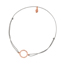 Gl�cksarmb�ndchen Circle Zirkonia, Ros�gold vergoldet, Grau