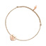 Gl�cksb�ndchen Best Mum, 18 K Rosegold vergoldet, Beige