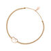 Gl�cksb�ndchen Brezn, 18 K Rosegold vergoldet, Beige