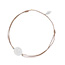Gl�cksb�ndchen Disc HEART, Silber, Beige