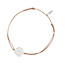Gl�cksb�ndchen Disc STAR, Silber, Beige