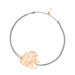 Gl�cksb�ndchen Ethno, 18 K Rosegold, Grau