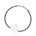 Gl�cksb�ndchen Ethno, 925 Sterlingsilber, Schwarz