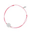 Gl�cksb�ndchen For KidsDisc HEART, 925 Sterlingsilber, rosa, Kids