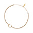 Gl�cksb�ndchen Hufeisen, 18 K Gelbgold vergoldet, Beige