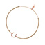 Gl�cksb�ndchen Hufeisen, 18 K Rosegold vergoldet, Beige