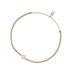 Gl�cksb�ndchen Pure, 18 K Rosegold vergoldet, Beige