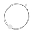 Gl�cksb�ndchen Slices, Silber, Grau