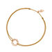 Gl�cksb�ndchen Sun Flower, 18 K Rosegold vergoldet, Beige