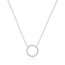 Halskette Circle mit Diamanten, 18 Karat Wei�gold