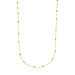Halskette Flying Gems, Gr�ner Achat, 90cm, 18 Karat Gelbgold vergoldet