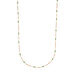 Halskette Flying Gems, Gr�ner Achat, 90cm, 18 Karat Rosegold vergoldet