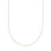 Halskette Flying Gems, Perle, 90cm, 18 Karat Rosegold vergoldet