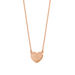 Halskette Heart-Disc, 18 Karat Rosegold vergoldet