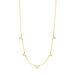 Halskette Leaf Flower Charms, 18 Karat Gelbgold vergoldet