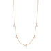 Halskette Leaf Flower Charms, 18 Karat Rosegold vergoldet
