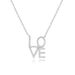 Halskette Love mit Diamanten, 18 Karat Wei�gold