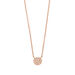 Halskette Pav� mit Diamanten, 18 Karat Rosegold
