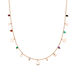 Halskette Platelet Mix, 18 Karat Rosegold vergoldet