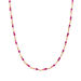 Halskette Rubin, 18 Karat Rosegold vergoldet