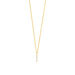 Halskette Small Bar, Diamant, 14 Karat Gelbgold