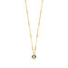 Halskette Solit�r, Labradorit, 18 Karat Gelbgold vergoldet