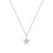 Halskette Stern mit Diamanten, 18 Karat Wei�gold