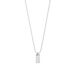 Halskette Tiny Dog Tag, 14 Karat Wei�gold