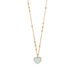 Halskette VALENTINE, Aqua Chalzedon, 18 Karat Rosegold vergoldet