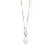 Halskette VALENTINE PEARLS, Mondstein, 18 Karat Rosegold vergoldet