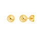 Kugelstecker Medium, 6 mm, 18 Karat Gelbgold vergoldet